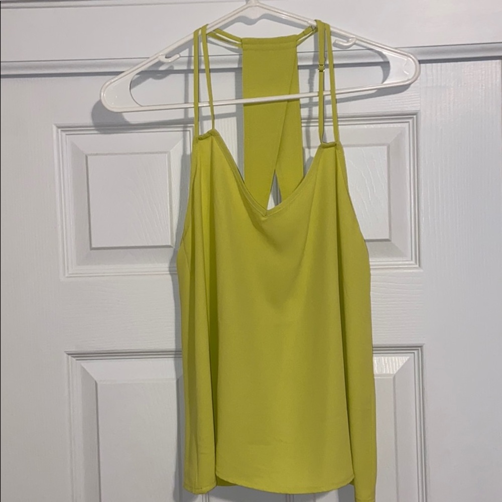 Neon Yellow Tank Sz M